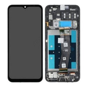 Pantalla Samsung A146P/A145R/A14 Comp. c/Marco Negro (GH81-23540A/23541A) – Instalación Inc. + Vidrio Templado