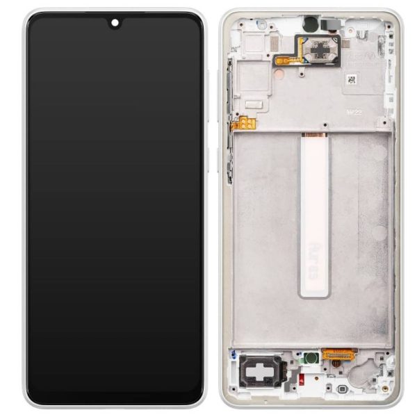 Pantalla Samsung A336/A33 5G Comp. c/Marco Blanco (GH82-28143B/28144B) - Instalación Inc. + Vidrio Templado