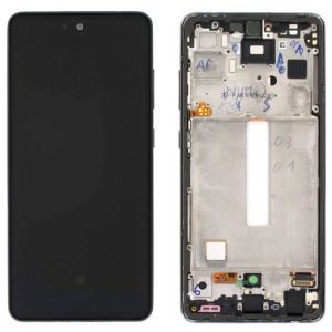 Pantalla Samsung A528/A52s 5G Comp. c/Marco Negro (GH82-26861A/26863A/26909A/26910A)- Instalación Inc. + Vidrio