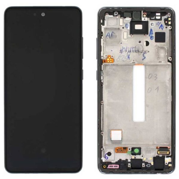 Pantalla Samsung A528/A52s 5G Comp. c/Marco Negro (GH82-26861A/26863A/26909A/26910A)- Instalación Inc. + Vidrio