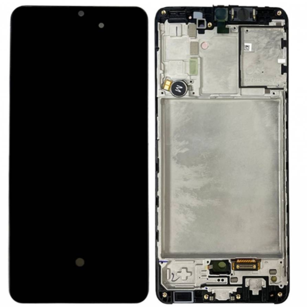 Pantalla Samsung A315/A31 Comp. c/Marco Negro (GH82-22905A) - Instalación Inc. + Vidrio Templado