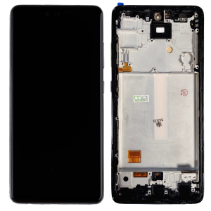 Pantalla Samsung A525/A52 Comp. c/Marco Negro (OLED) - Instalación Inc. + Vidrio Templado