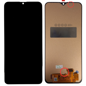 Pantalla Samsung A307/A30s Comp. Negro (Incell Grande) - Instalación Inc. + Vidrio Templado