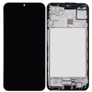 Pantalla Samsung A155/A156/A15 4G/5G 2023 Comp. c/Marco Negro OLED - Instalación Inc. + Vidrio Templado