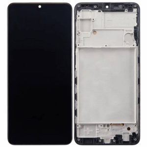 Pantalla Samsung A225/A22 Comp. c/Marco Negro (OLED) - Instalación Inc. + Vidrio Templado