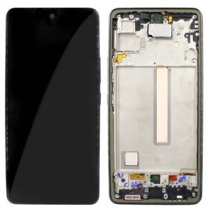 Pantalla Samsung A536/A53 5G Comp. c/Marco Negro (GH82-28024A/28025A) - Instalación Inc. + Vidrio Templado