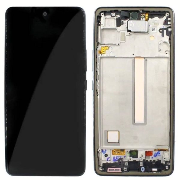 Pantalla Samsung A536/A53 5G Comp. c/Marco Negro (GH82-28024A/28025A) - Instalación Inc. + Vidrio Templado
