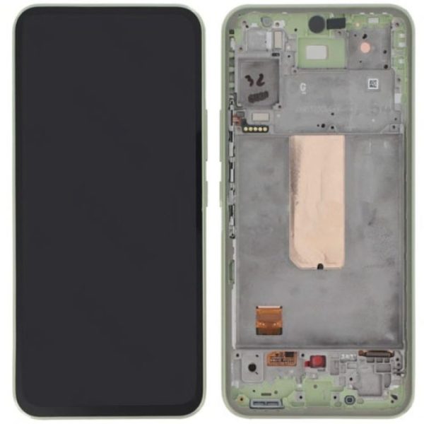Pantalla Samsung A546/A54 Comp. c/Marco Verde Lima (GH82-31231C/31232C) - Instalación Inc. + Vidrio Templado